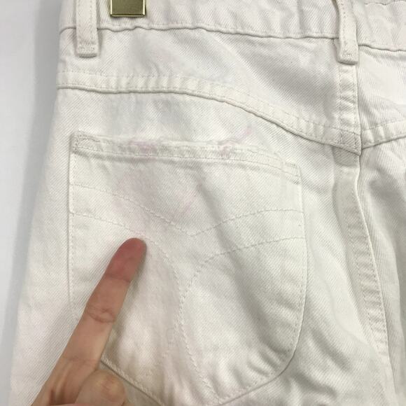 ROLLA'S Original Straight Jeans 26 High Rise Destroyed Cotton Pocket Frayed Hem - Picture 10 of 11